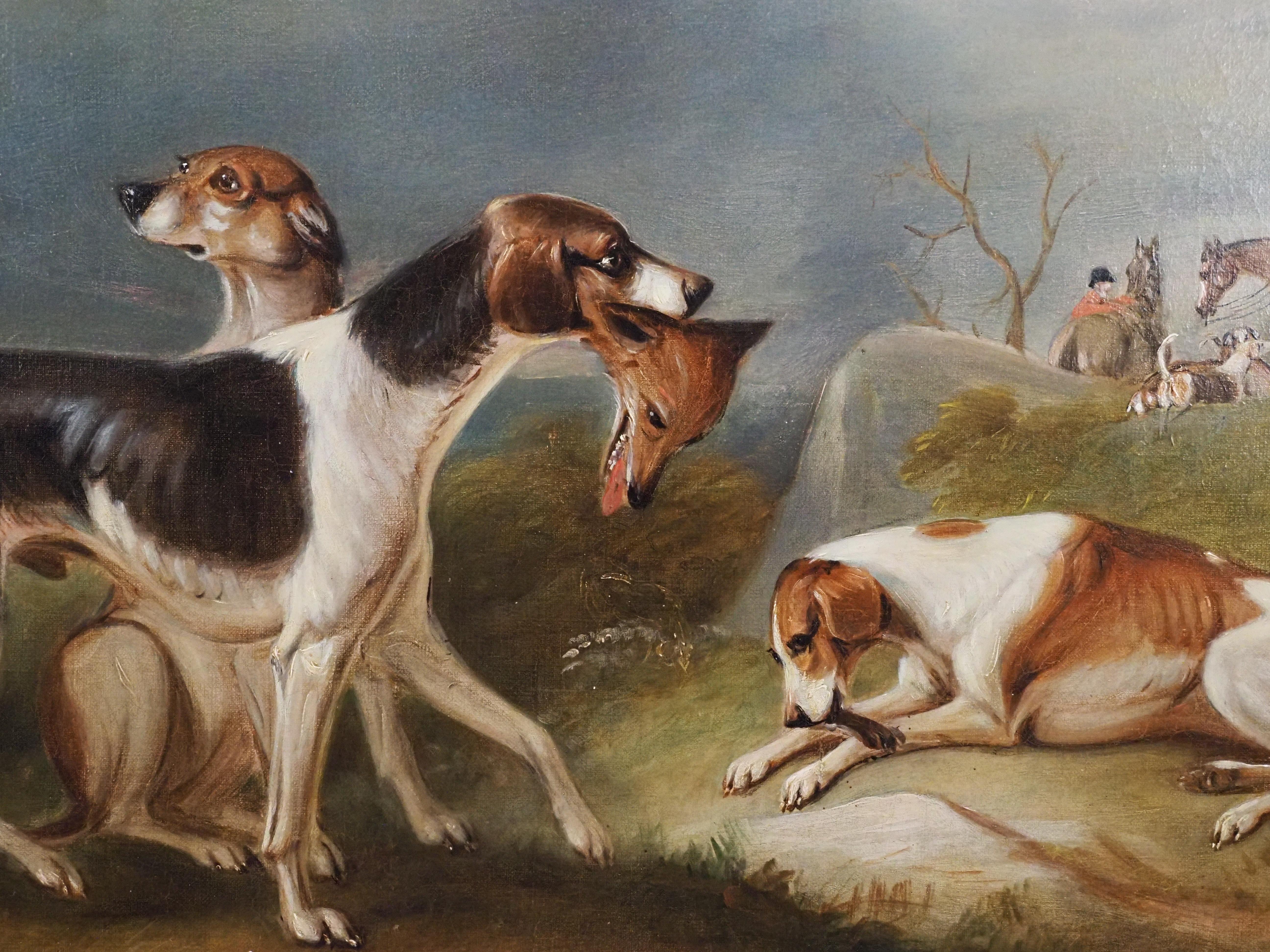 Die Foxhounds von Sir Richard Sutton im Angebot 1