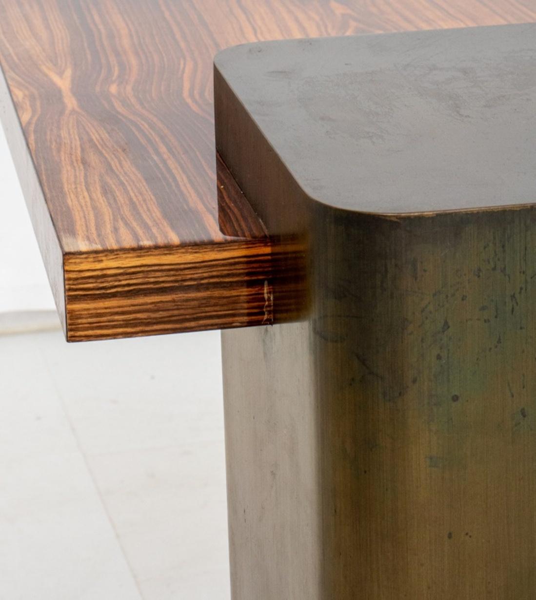 John Fischer Furniture Cantilevered Bronze Table 5
