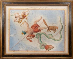 18th-century celestial  - Cassiopea Cephus Ursa Minor Draco 