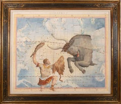 Antique 18th-century signs of the zodiac - Taurus 