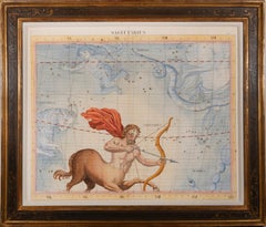 Antique eighteenth century sign of the zodiac - Sagittarius 