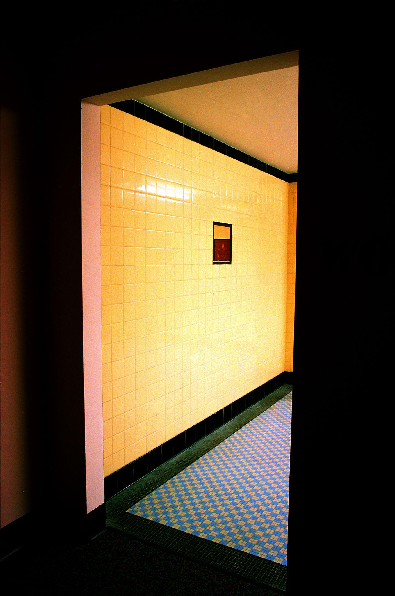 John Flatz Color Photograph - Hollywood Theater Bathroom, Photograph, Archival Ink Jet