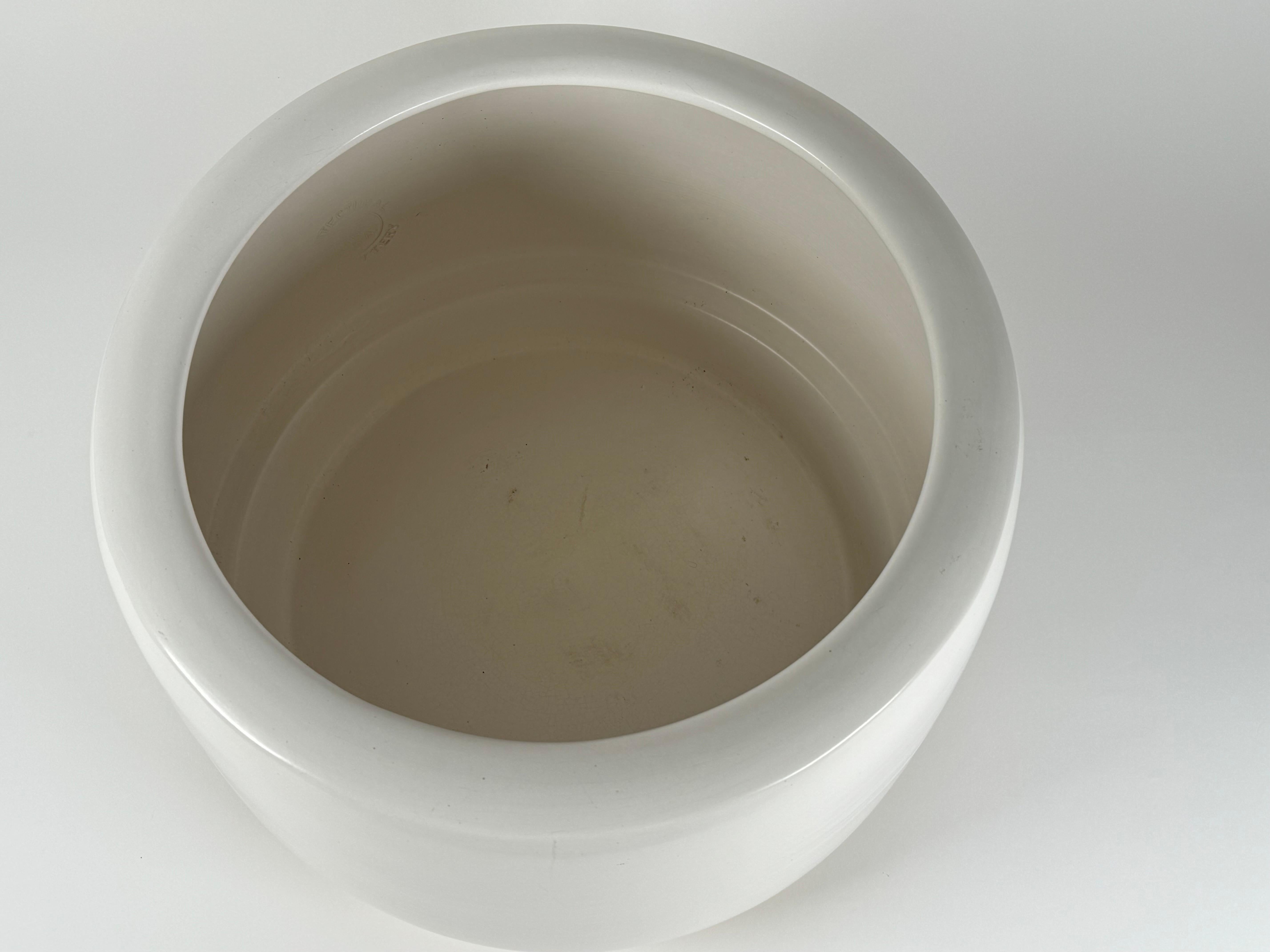 American John Follis Architectural Pottery Planter CP-17 in White Glaze