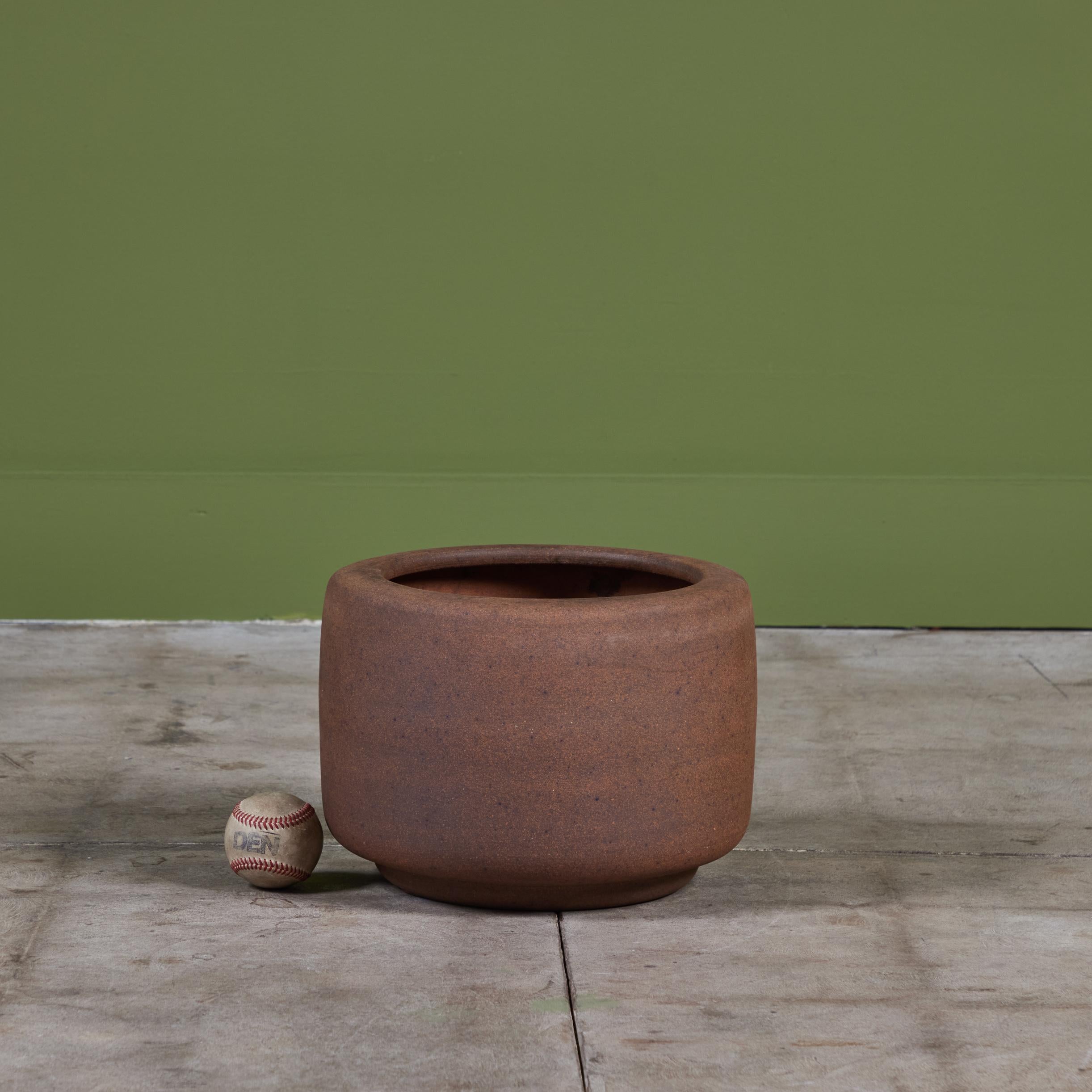 Mid-Century Modern John Follis for Architectural Pottery Tire Planter For Sale