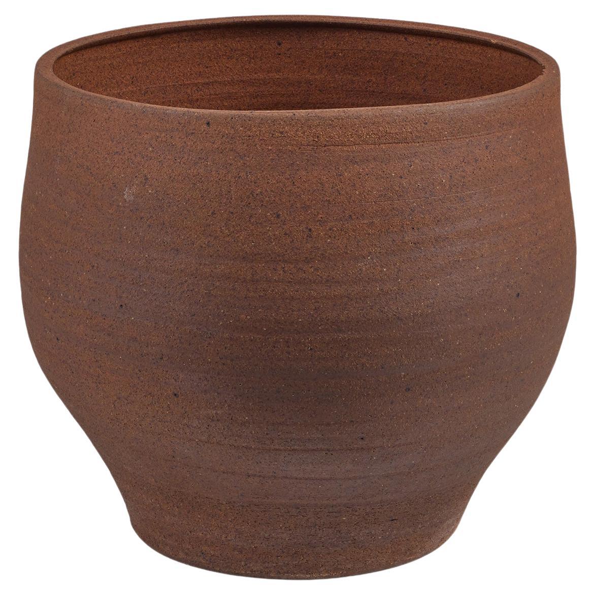 John Follis Hand Thrown Stoneware Bell Planter for Architectural Pottery For Sale