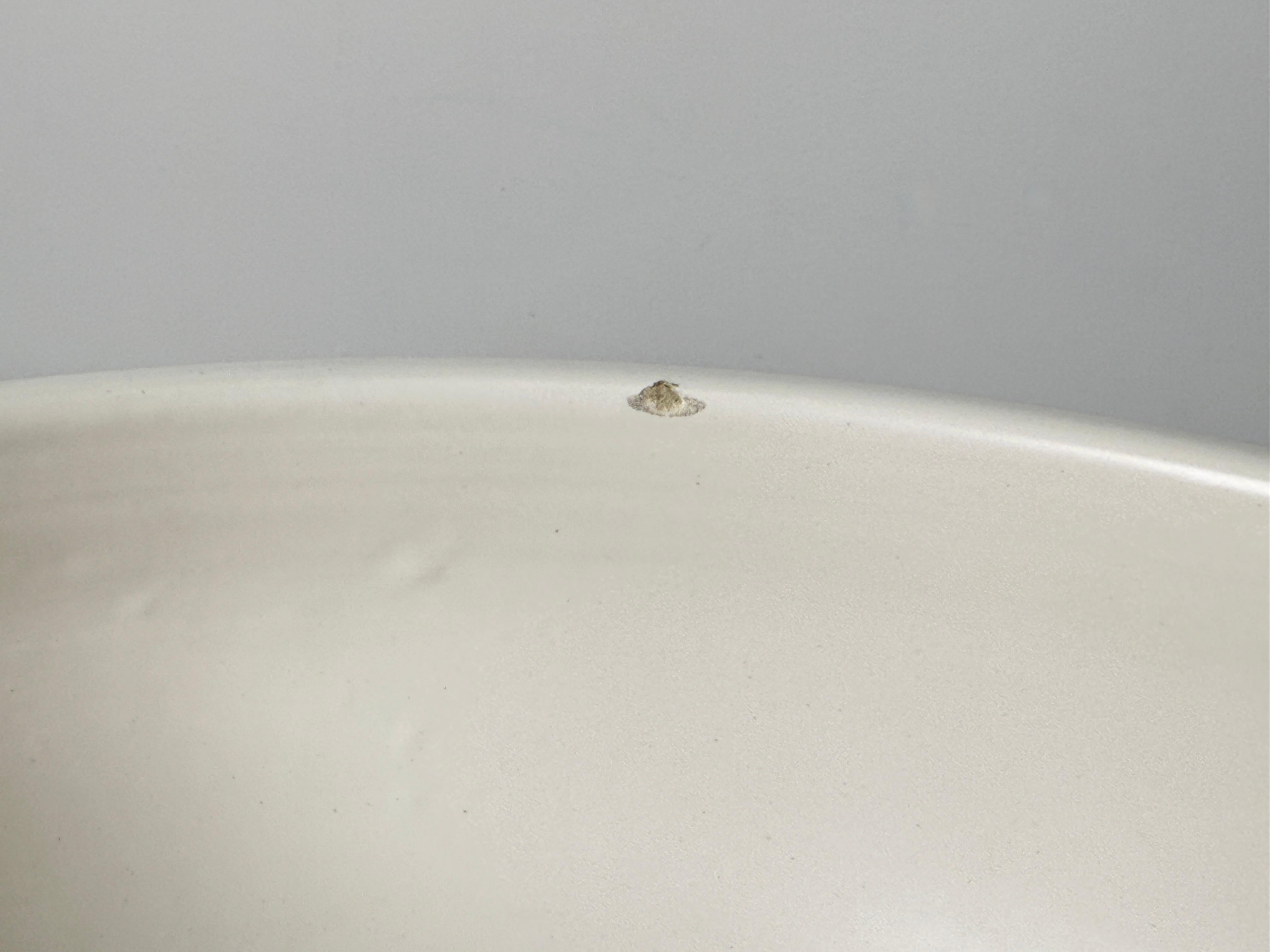 Ceramic John Follis Architectural Pottery Miniature White Footed Bowl Planter USA 1950s