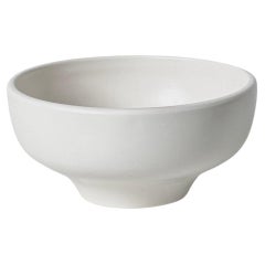 Vintage John Follis Architectural Pottery Miniature White Footed Bowl Planter USA 1950s
