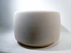 John Follis & Rex Goode 1960s Architectural Pottery Bisque "Tire" Planter