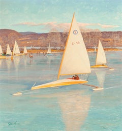 Ice Boating, Saturday Evening Post cover, November 28, 1959