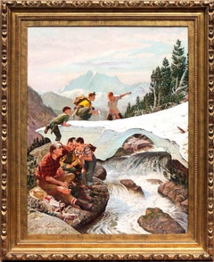 Tired Hiker, The Saturday Evening Post-Cover