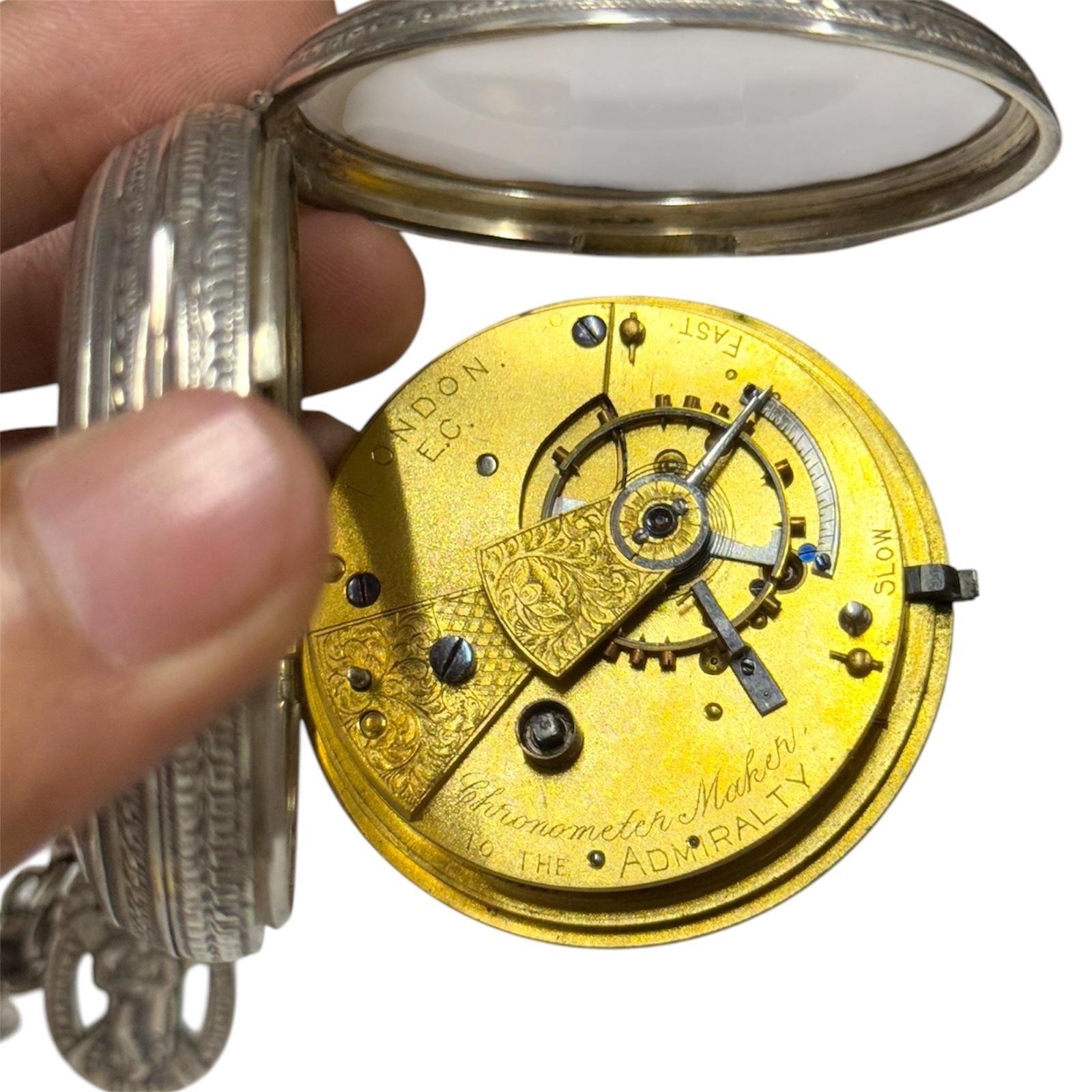 John Forrest Of London Maker To The Admiralty Pocket Watch 54mm Fusee For Sale 3