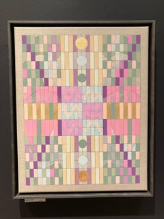 «Abstracción 20», pintura acrílica sobre lienzo, enmarcada, 21 x 17 pulgadas, John Foster
