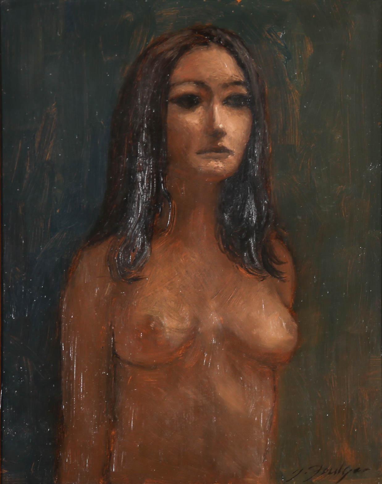 John Foulger (1943-2007) - Gerahmtes Acryl, Aktstudie von 1979 im Angebot 1