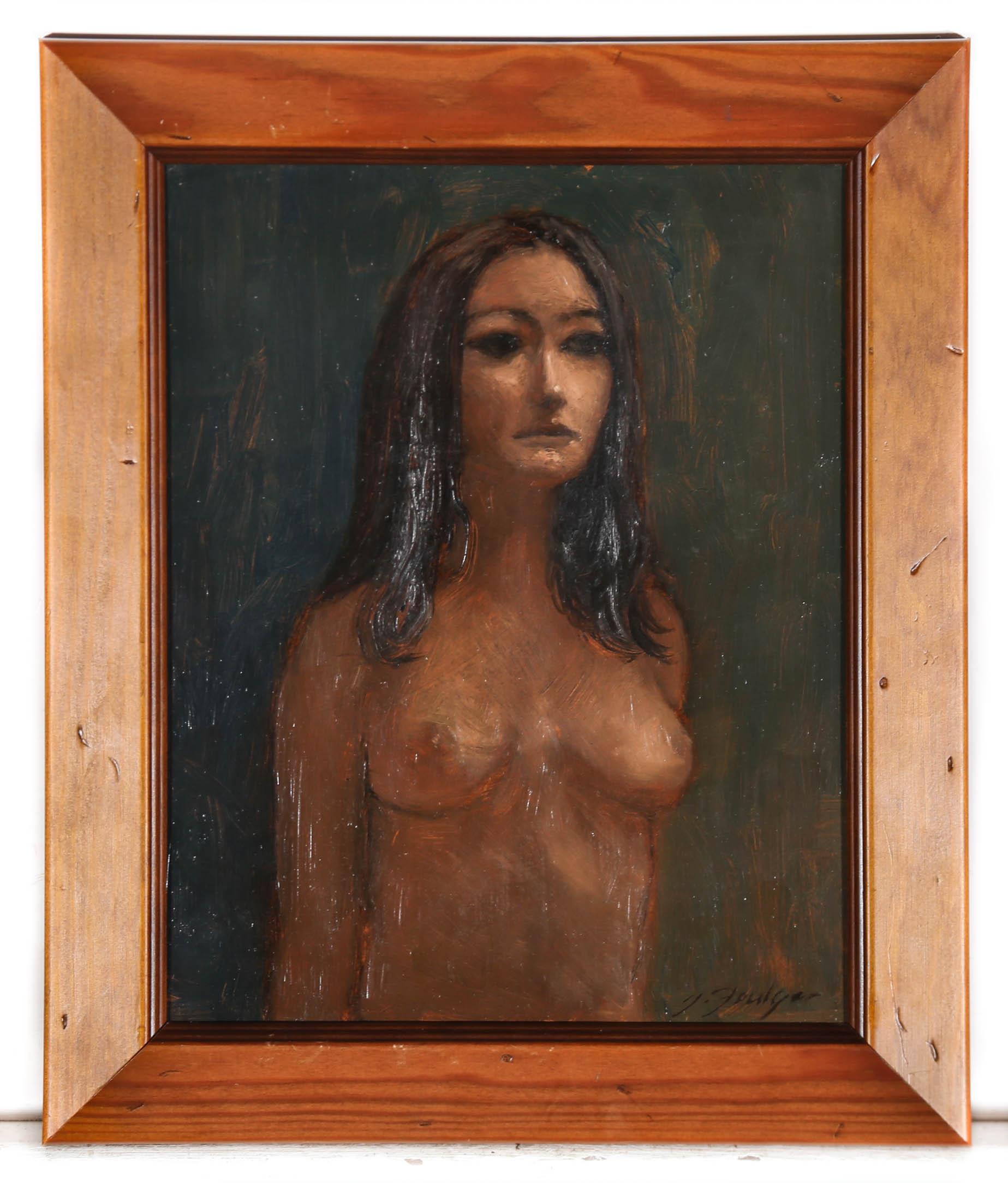 John Foulger (1943-2007) - Framed 1979 Acrylic, Nude Study For Sale 2