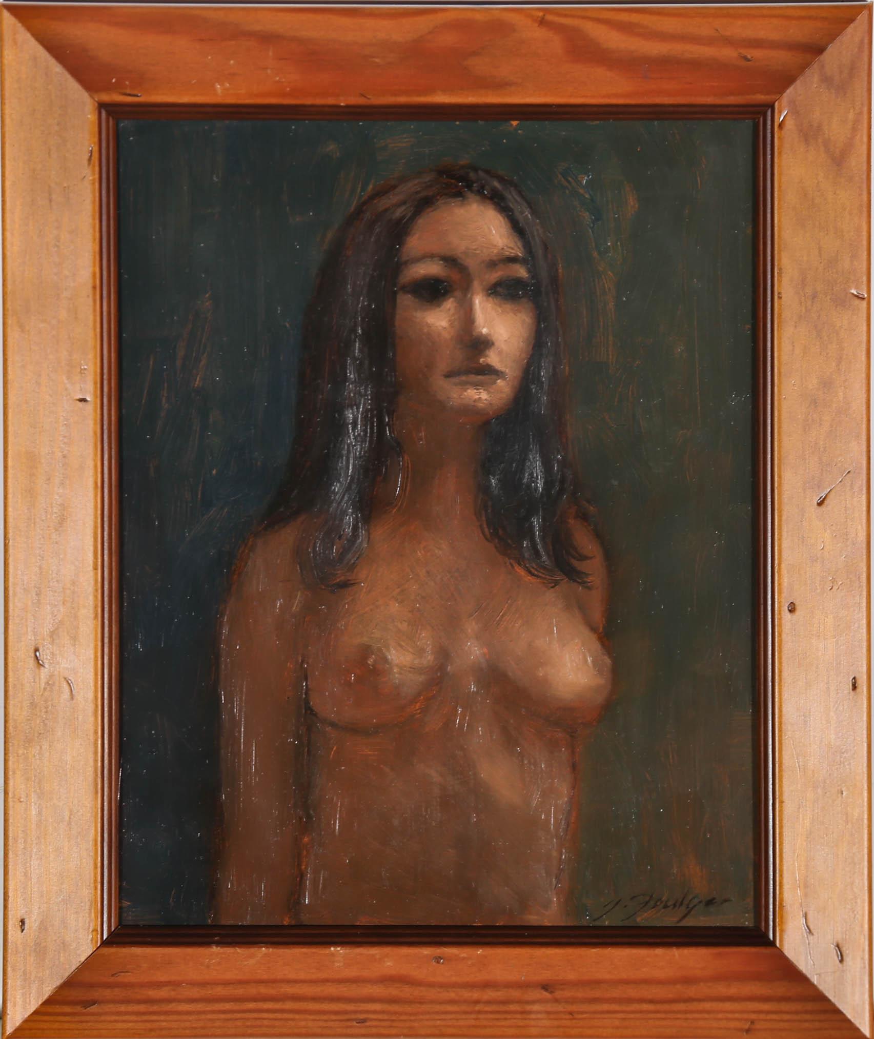 An original acrylic study by 20th century British artist, John Foulger (1943-2007). Well-presented in smart wood frame. Signed 'J. Foulger' to the lower right. With a second artist signature and inscription verso. On board. 