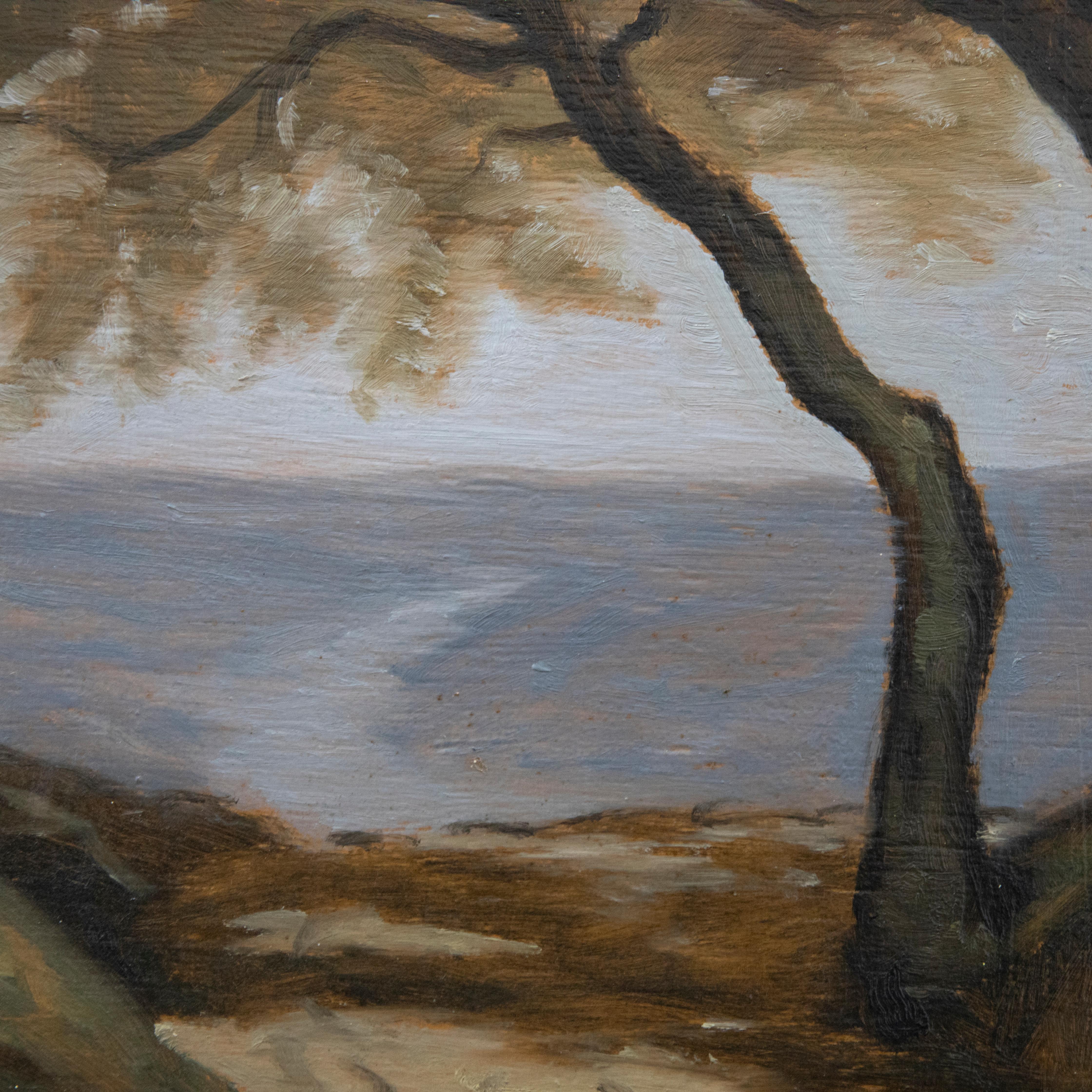 John Foulger (1943-2007) - Framed 20th Century Oil, Classical Landscape For Sale 1