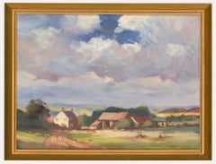 Vintage John Foulger (1943-2007) - Framed 20th Century Oil, From the Farm Drive