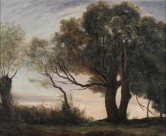 John Foulger (1943-2007) - Framed 20th Century Oil, Trees with a View