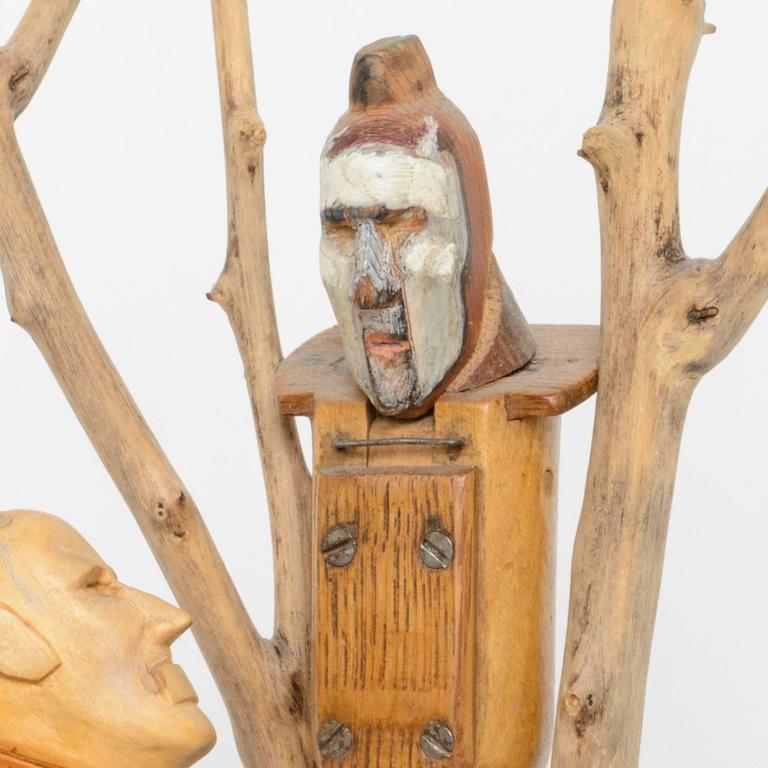 John Frame Was If for the Gray Grew Tall? Unique 1/1 Wood Sculpture