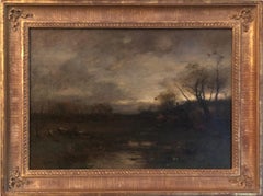 "Late Afternoon, " J. Francis Murphy Tonalist Summer / Autumn Landscape