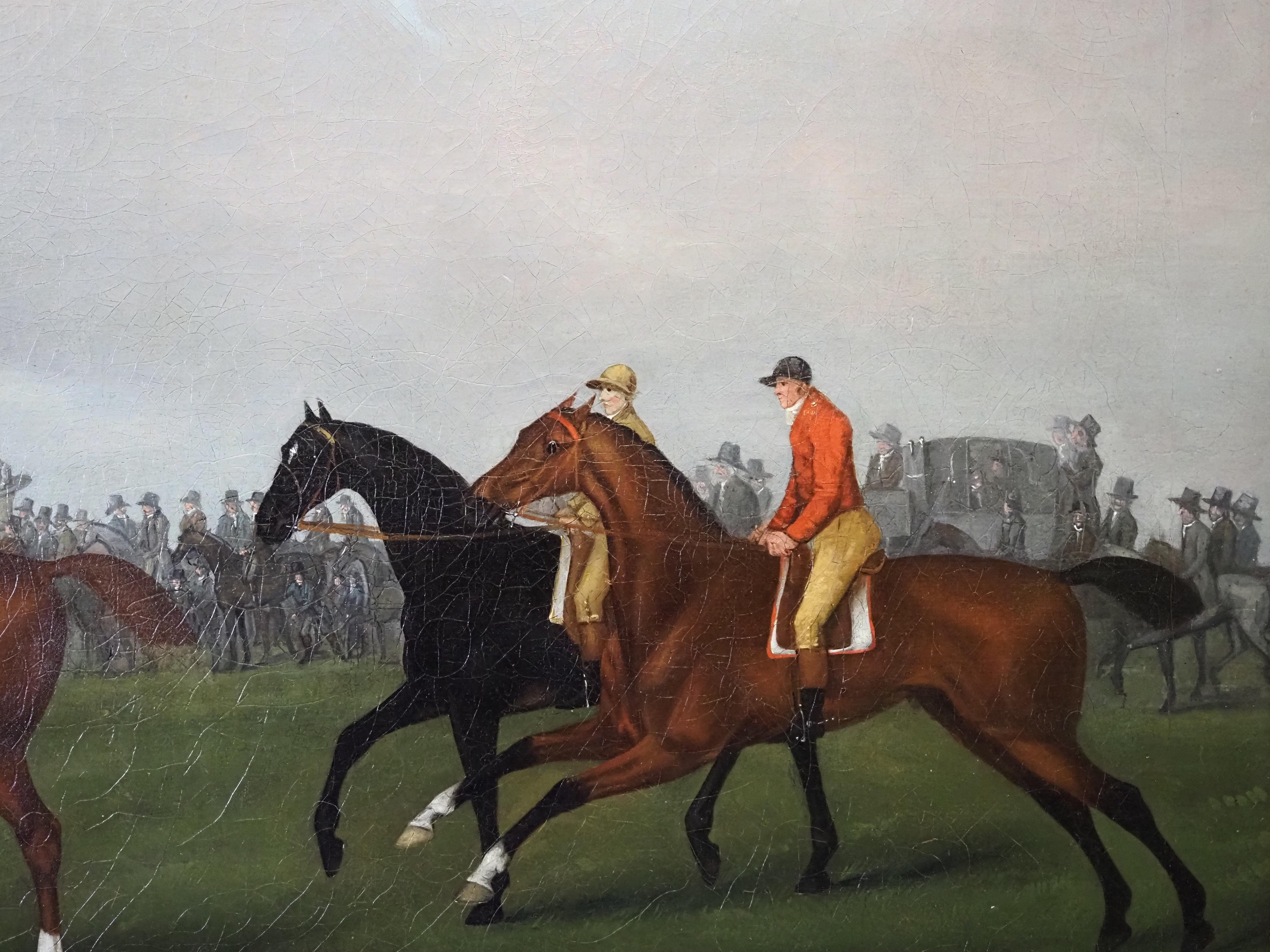 At the start, Newmarket - Old Masters Painting by John Francis Sartorius