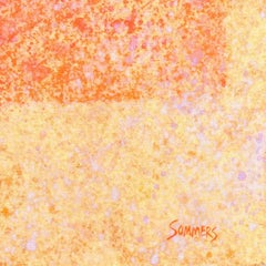 Abstracto en coral y oro