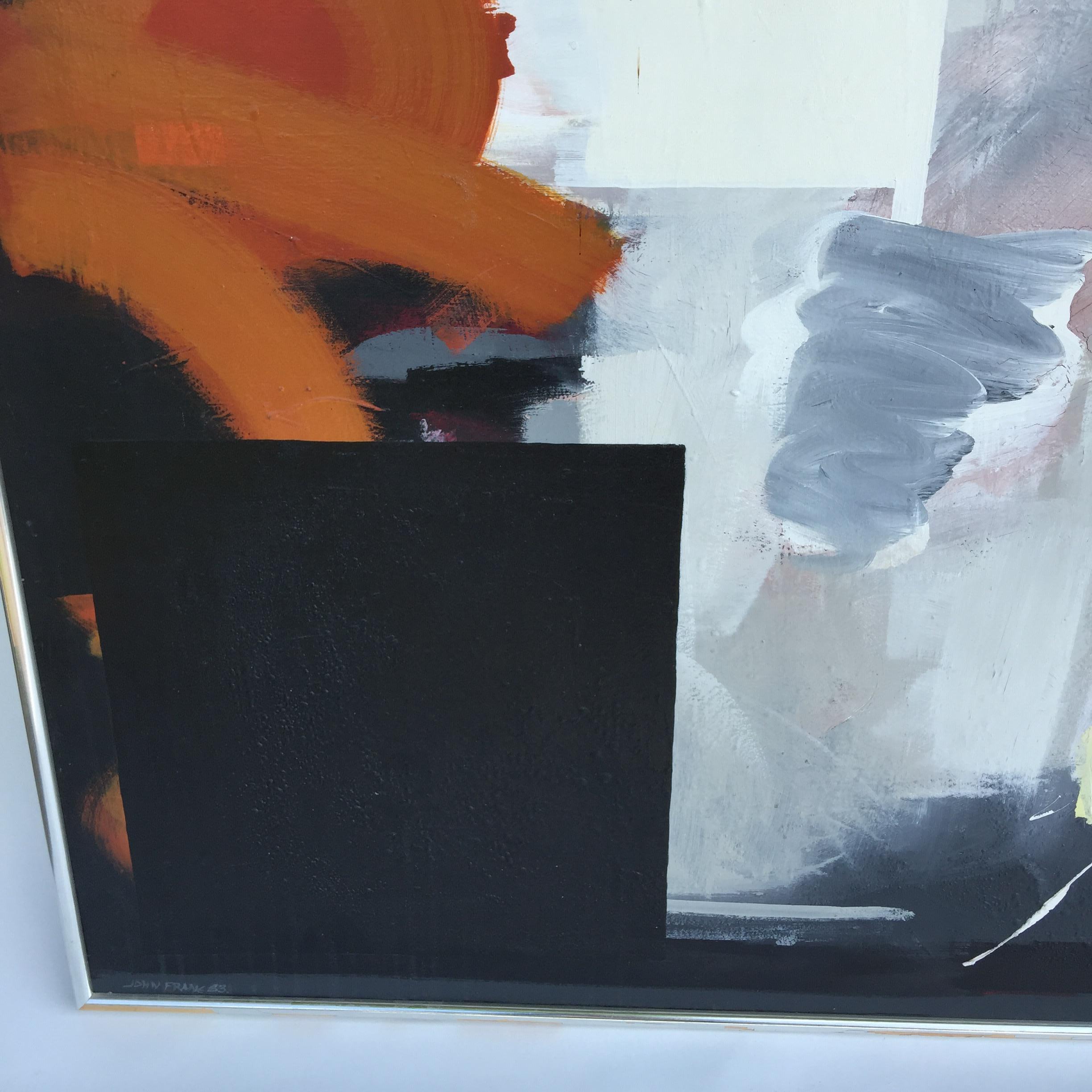 John Frans Danish Modern Abstract Oil painting 8