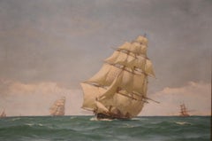 Oil Painting Seascape by John Fraser "Off Dover" 