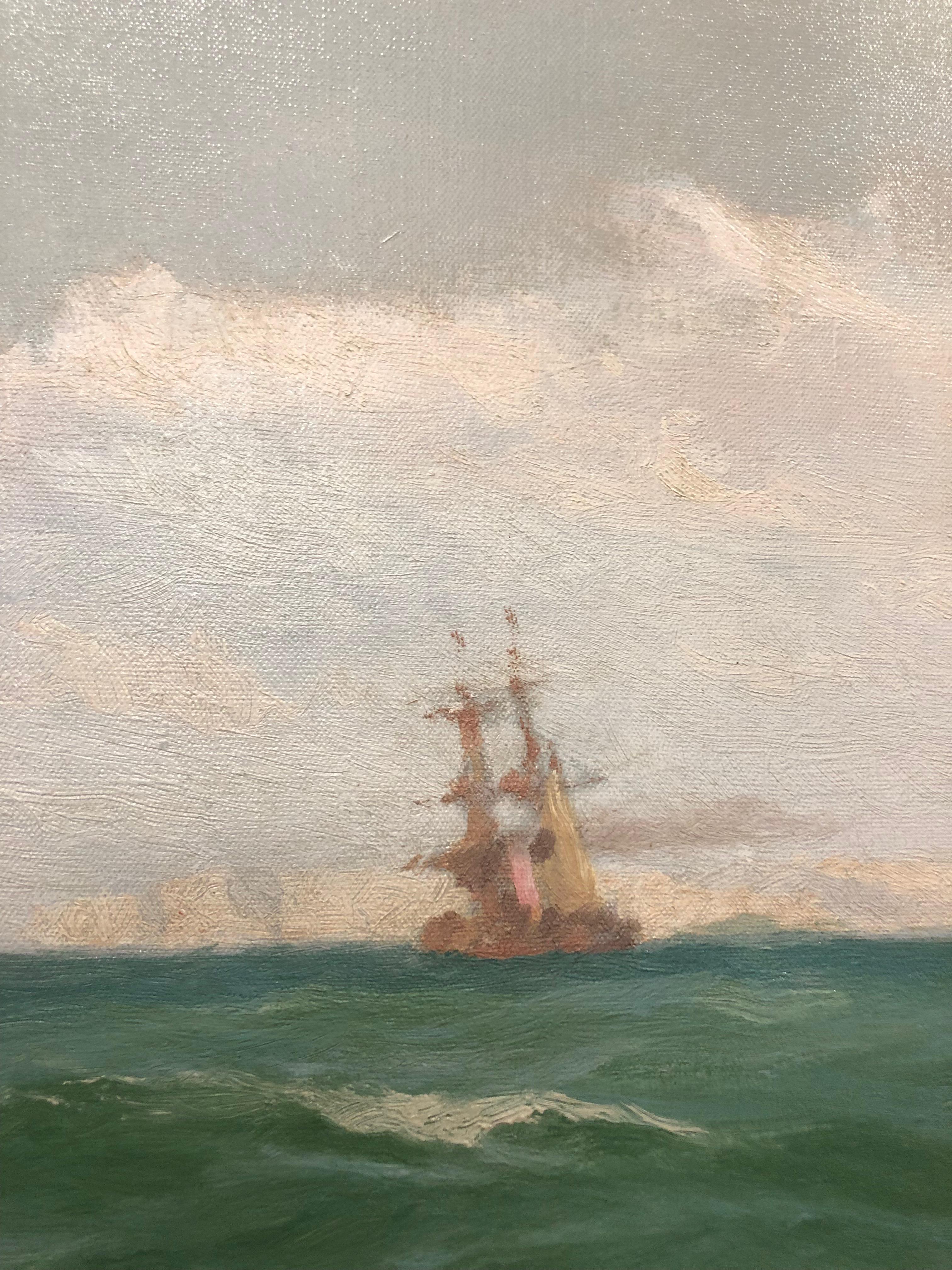 Off Dover - Maritime Seacape von einem Klipper-Segelschiff von John Fraser R.B.A 5