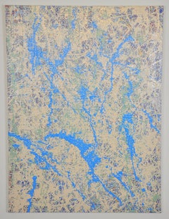 Tropical Breeze, John Frates, Abstract Acrylic on Canvas