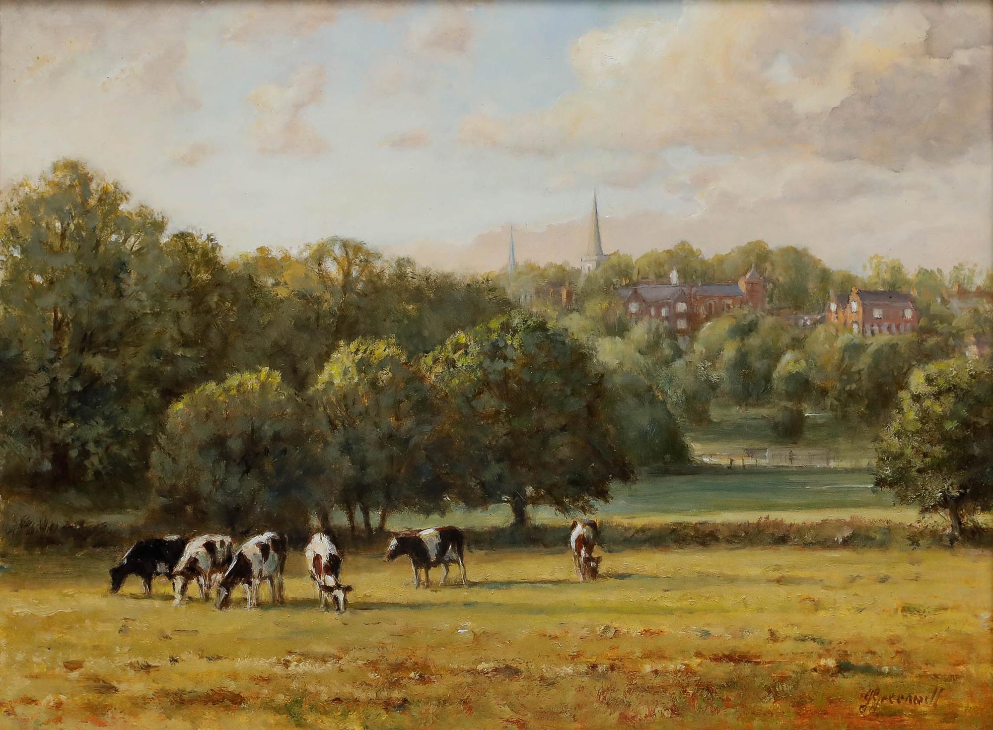 John Frederick Greenwell (1939-2009) - 2000 Oil, Summer in Harrow on the Hill For Sale 1