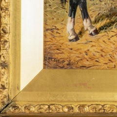 John Frederick Herring Jr. (British, 1815–1907) Farmyard Scene Oil on Canvas