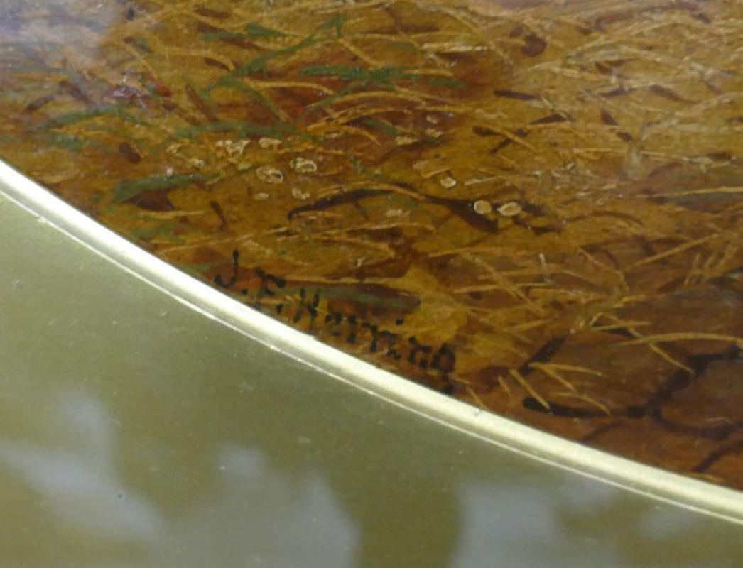 Paesaggio del XIX secolo scena di aia cavalli pittura ad olio John Frederick Herring in vendita 4