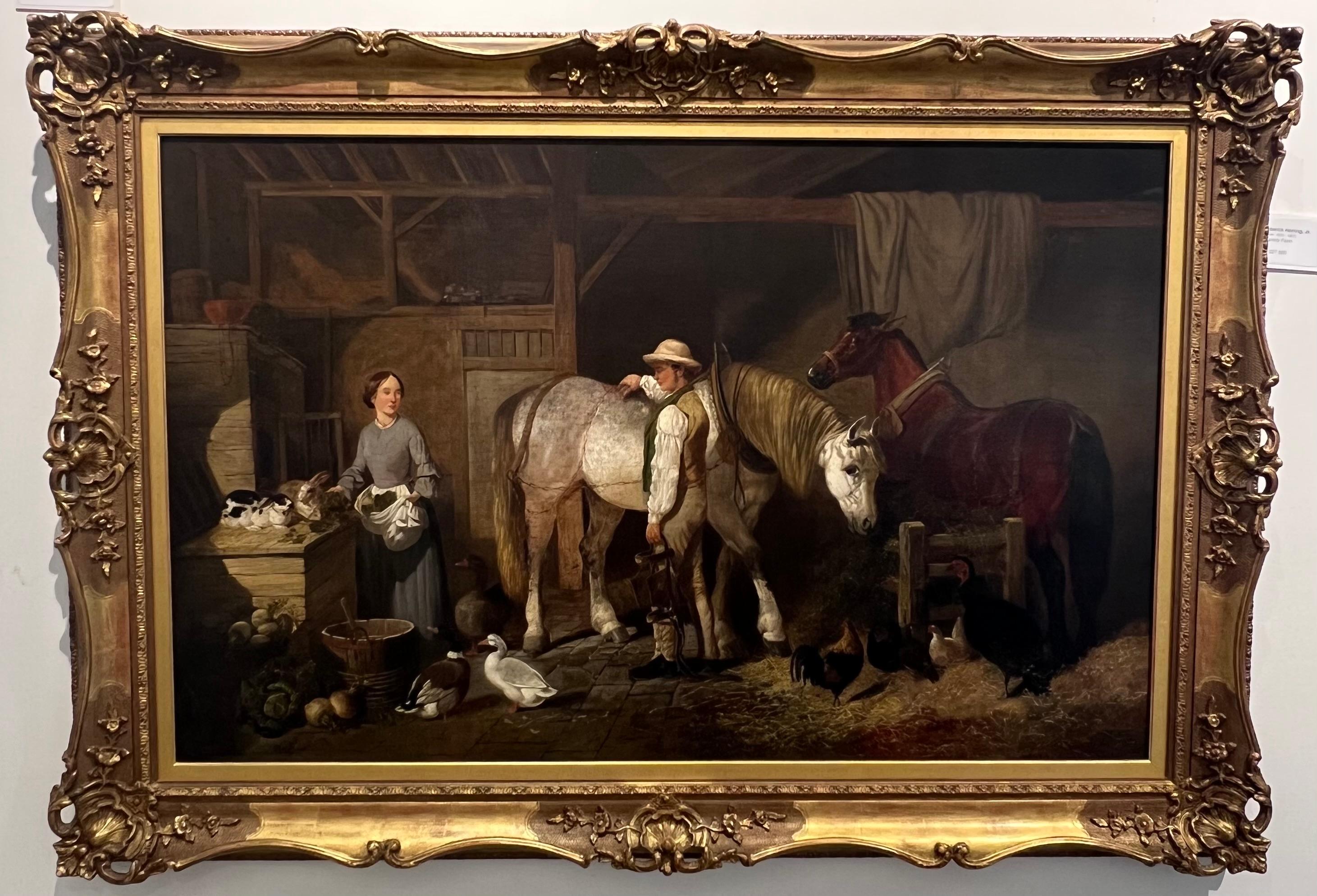 Familienbetrieb – Painting von John Frederick Herring Jr.