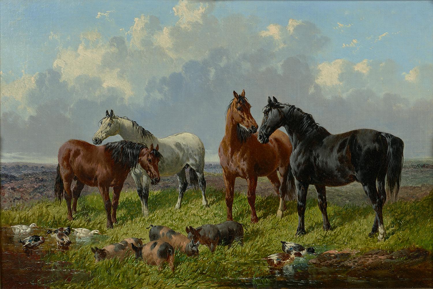 John Frederick Herring Jr “A Lunchtime Meeting” at 1stDibs