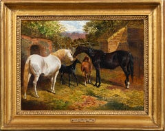 Caballos en un corral