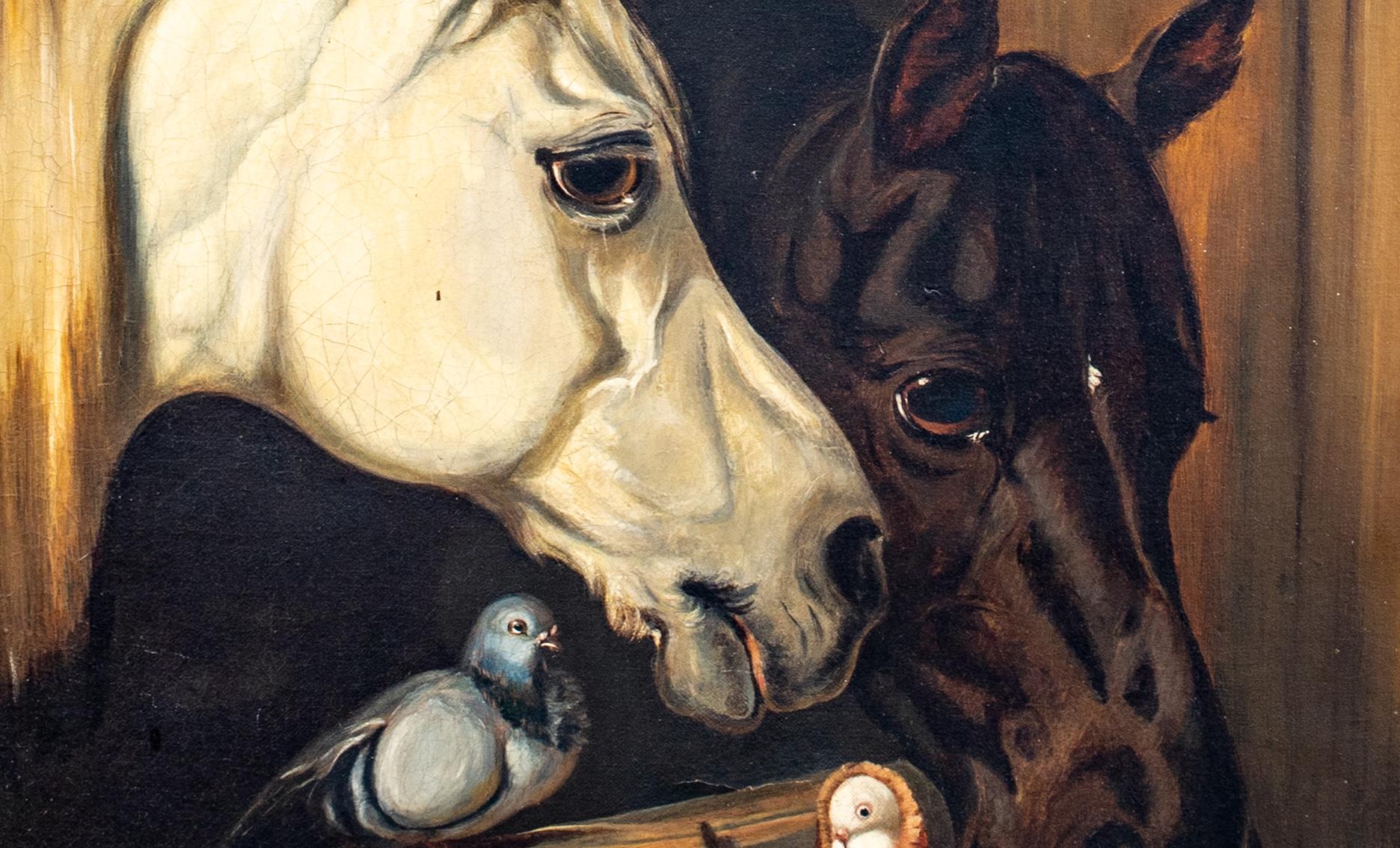 Horses & Pigeons, 19th Century  - John Frederick II HERRING (1815-19 2