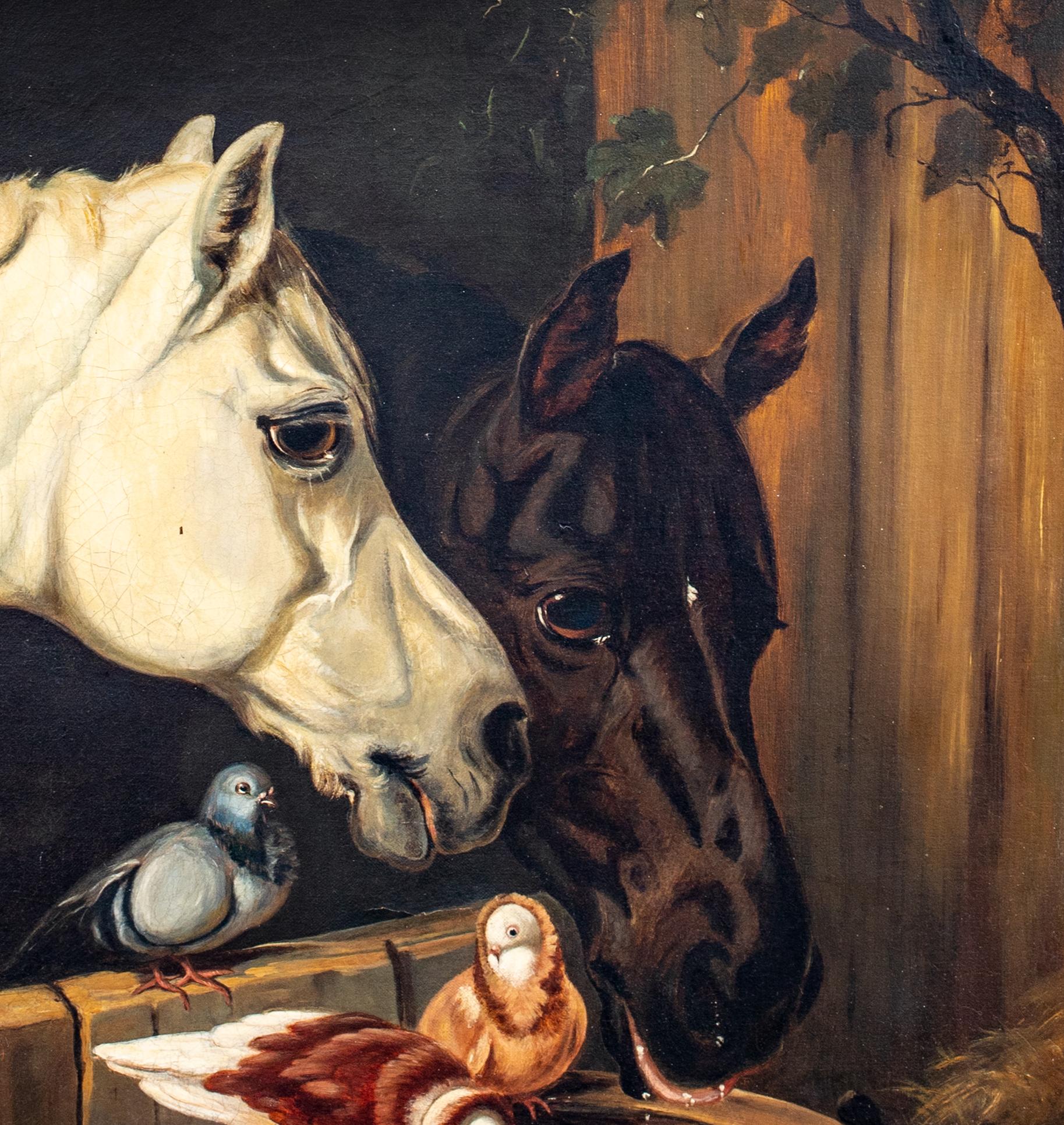 Horses & Pigeons, 19th Century  - John Frederick II HERRING (1815-19 5