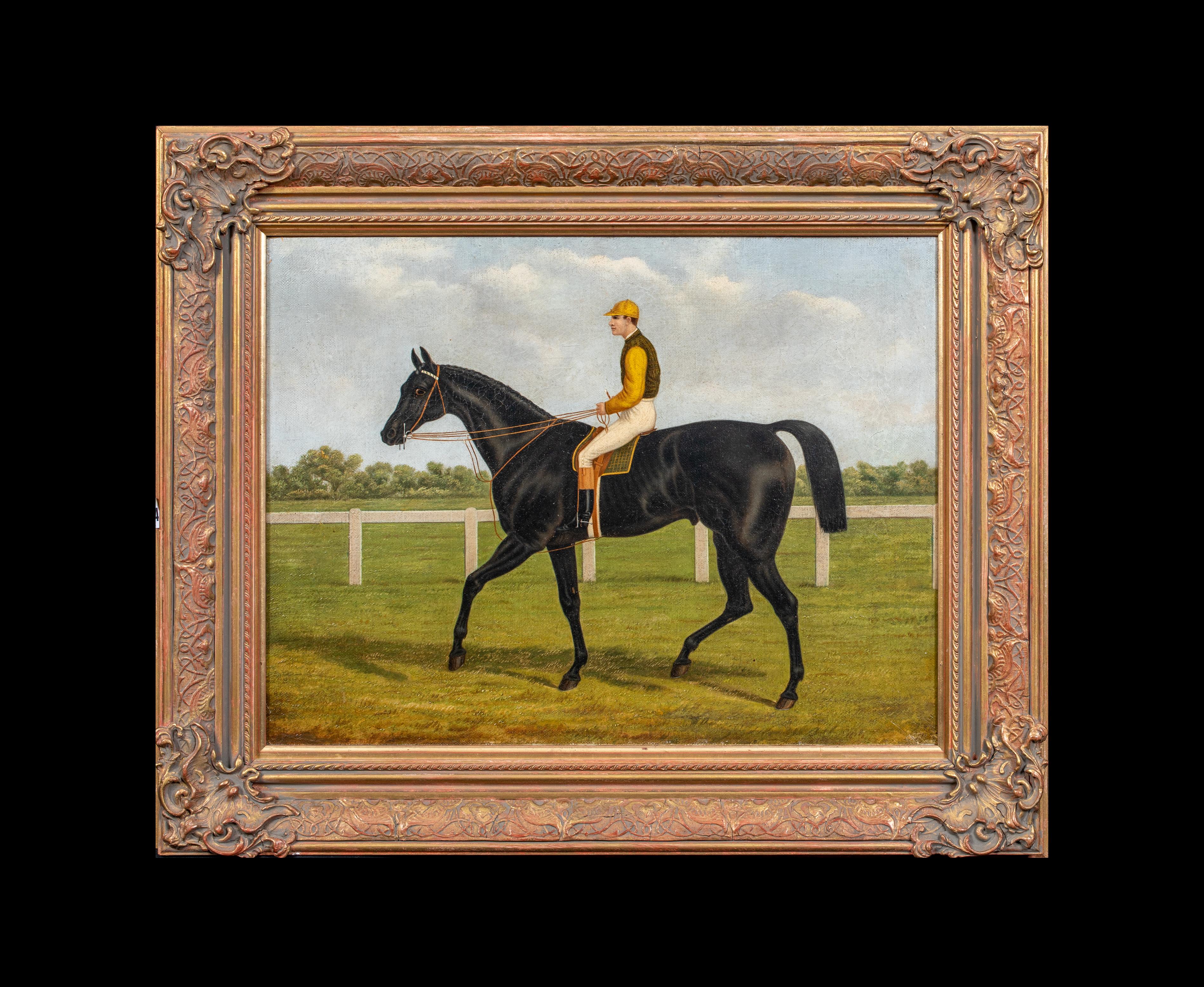Jockey & Racehorse, 19. Jahrhundert  - signiert und datiert – Painting von John Frederick Herring Jr.