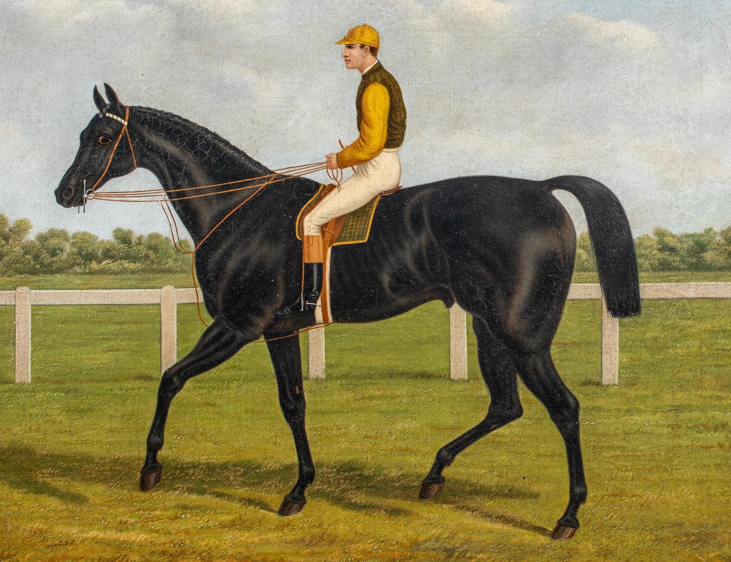 Jockey & Racehorse, 19. Jahrhundert  - signiert und datiert 1