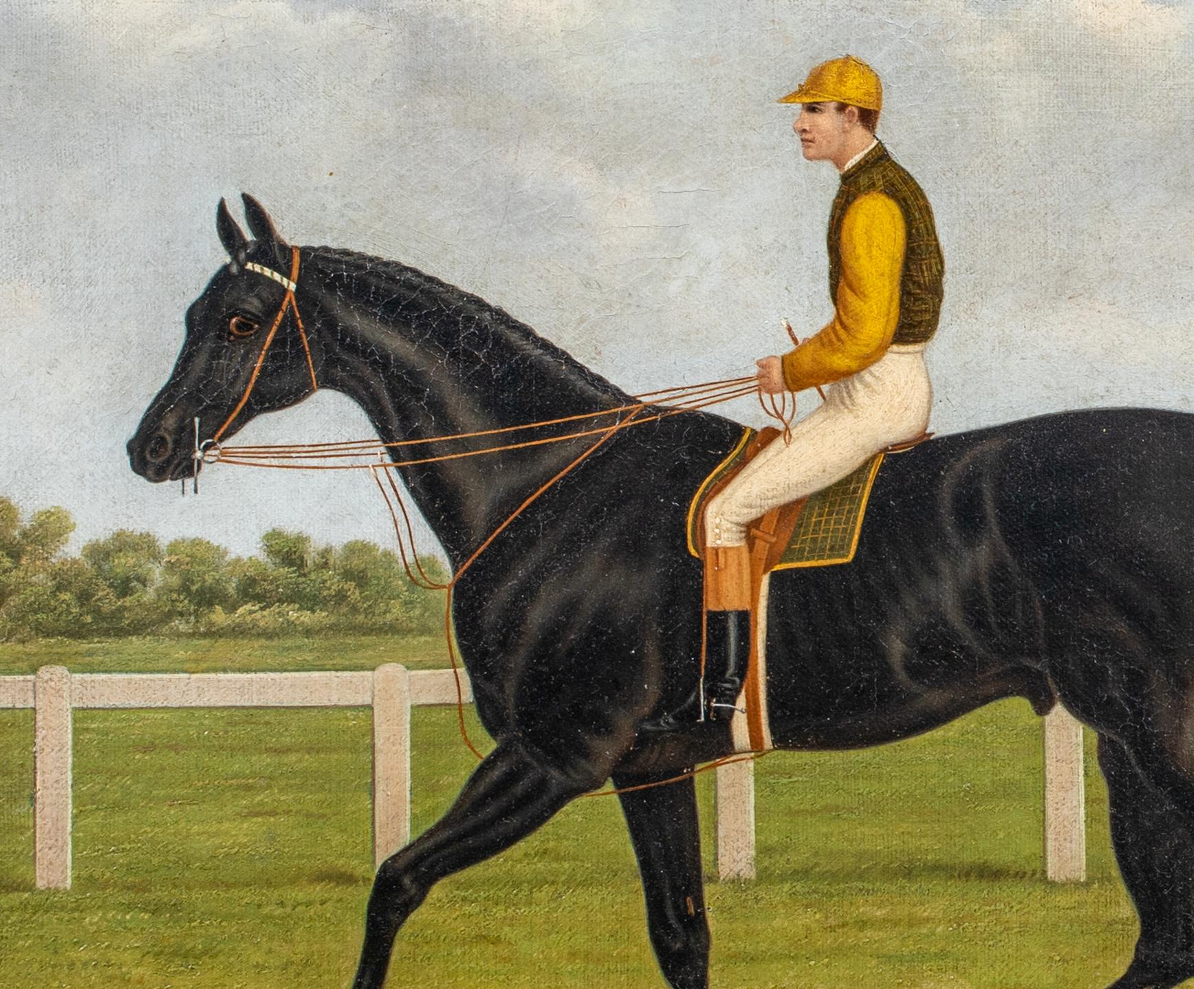 Jockey & Racehorse, 19. Jahrhundert  - signiert und datiert 2