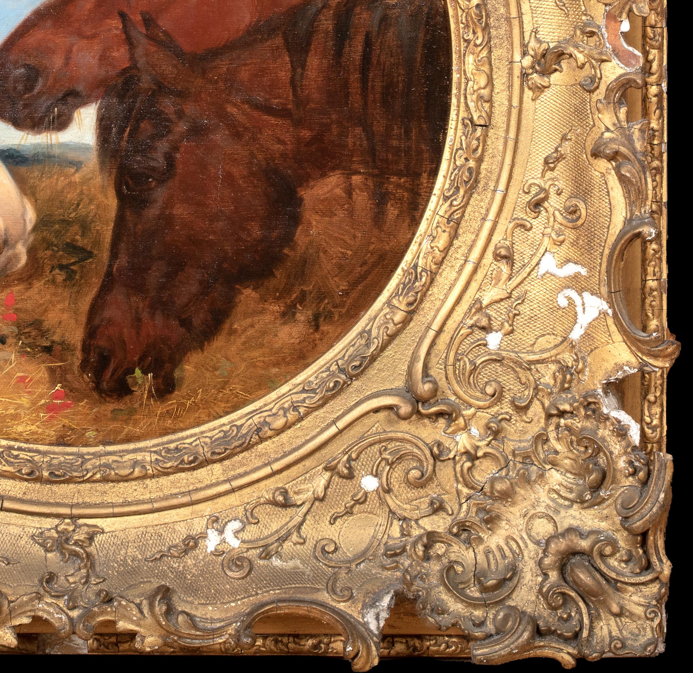 Schizzo di tre cavalli che si nutrono, XIX secolo

cerchio di Giovanni Federico II HERRING (1815-1907) 

Schizzo di scuola inglese del XIX secolo di tre cavalli che si nutrono, olio su pannello. Studio di eccellente qualità e condizione delle teste