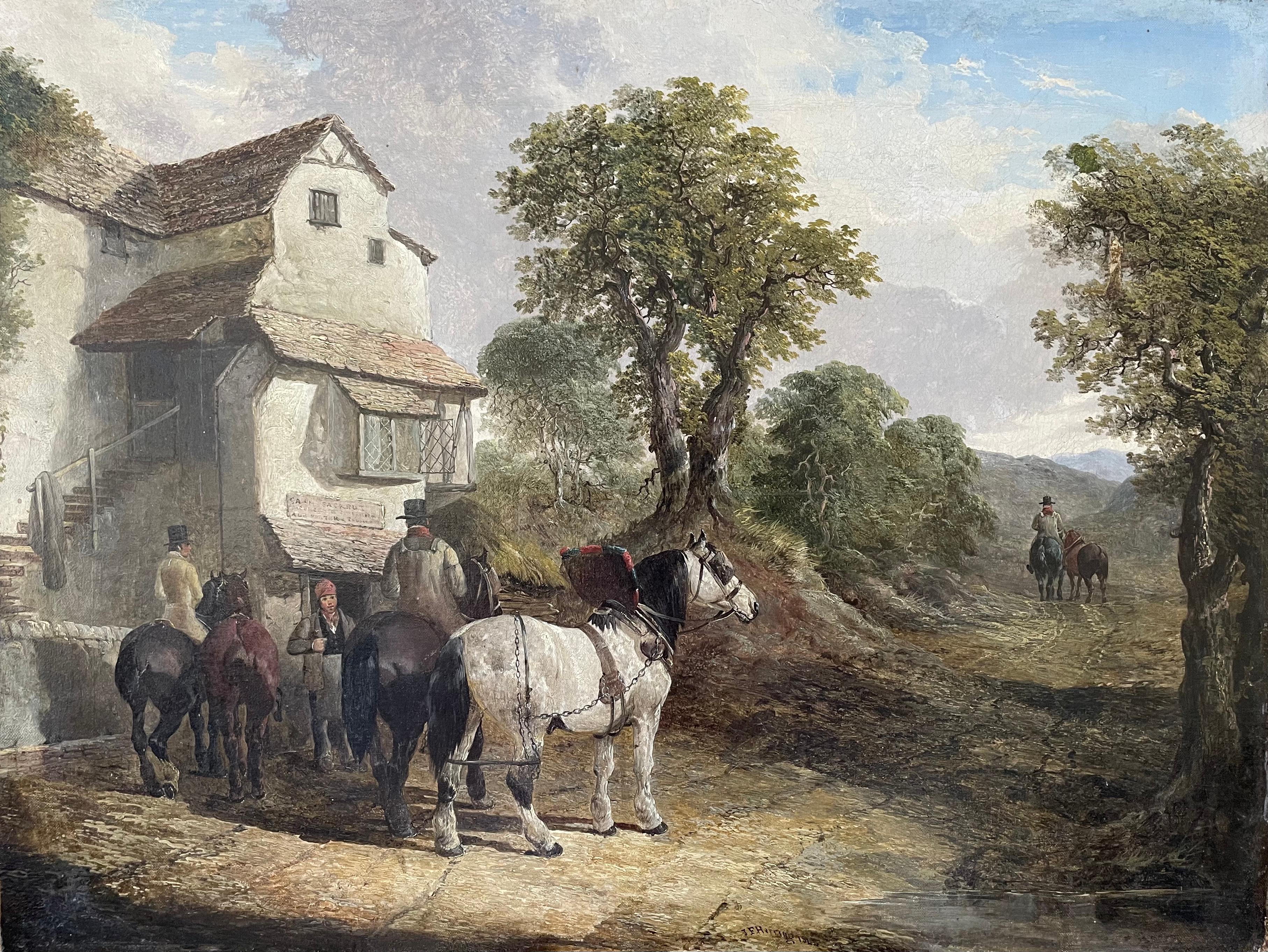 Taking the Team Home - 19th Century British painting by J F Herring Jnr