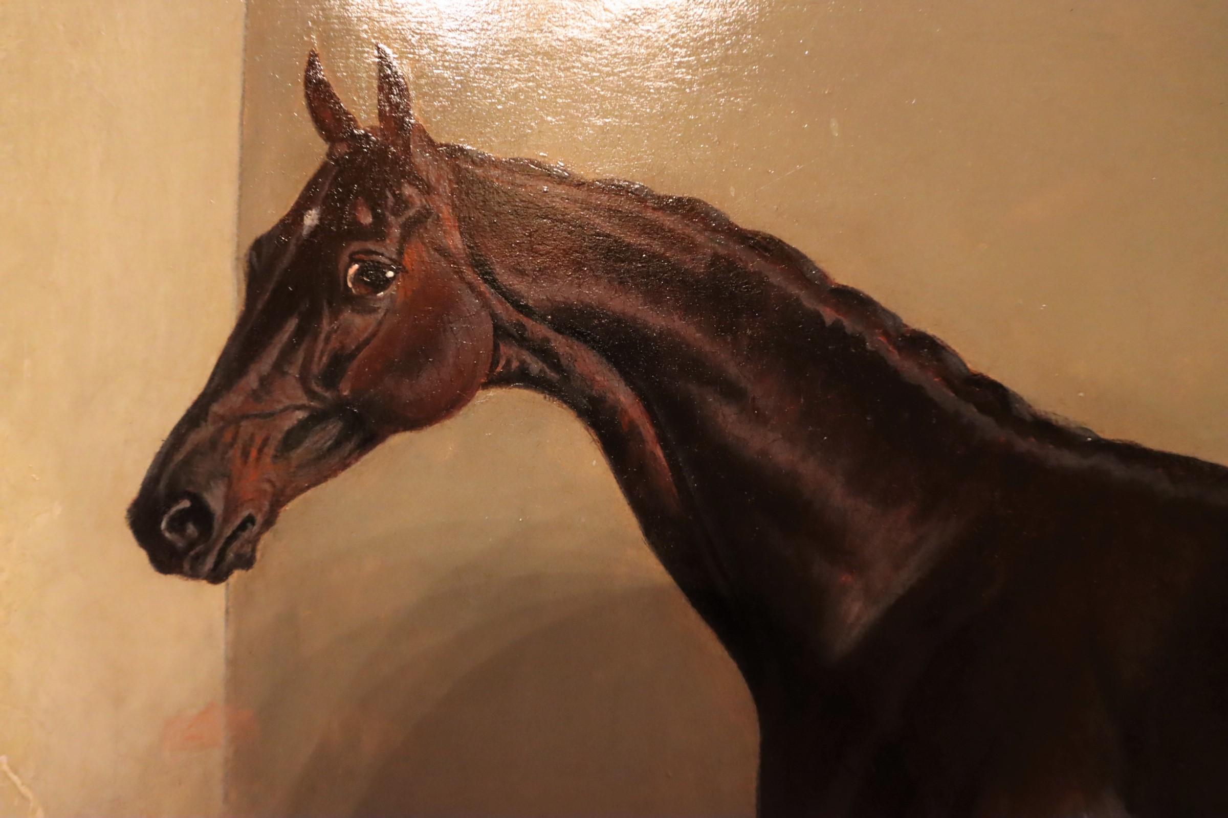 A pair of Horse Paintings 'Foig a Ballagh' & 'Birmingham' For Sale 2