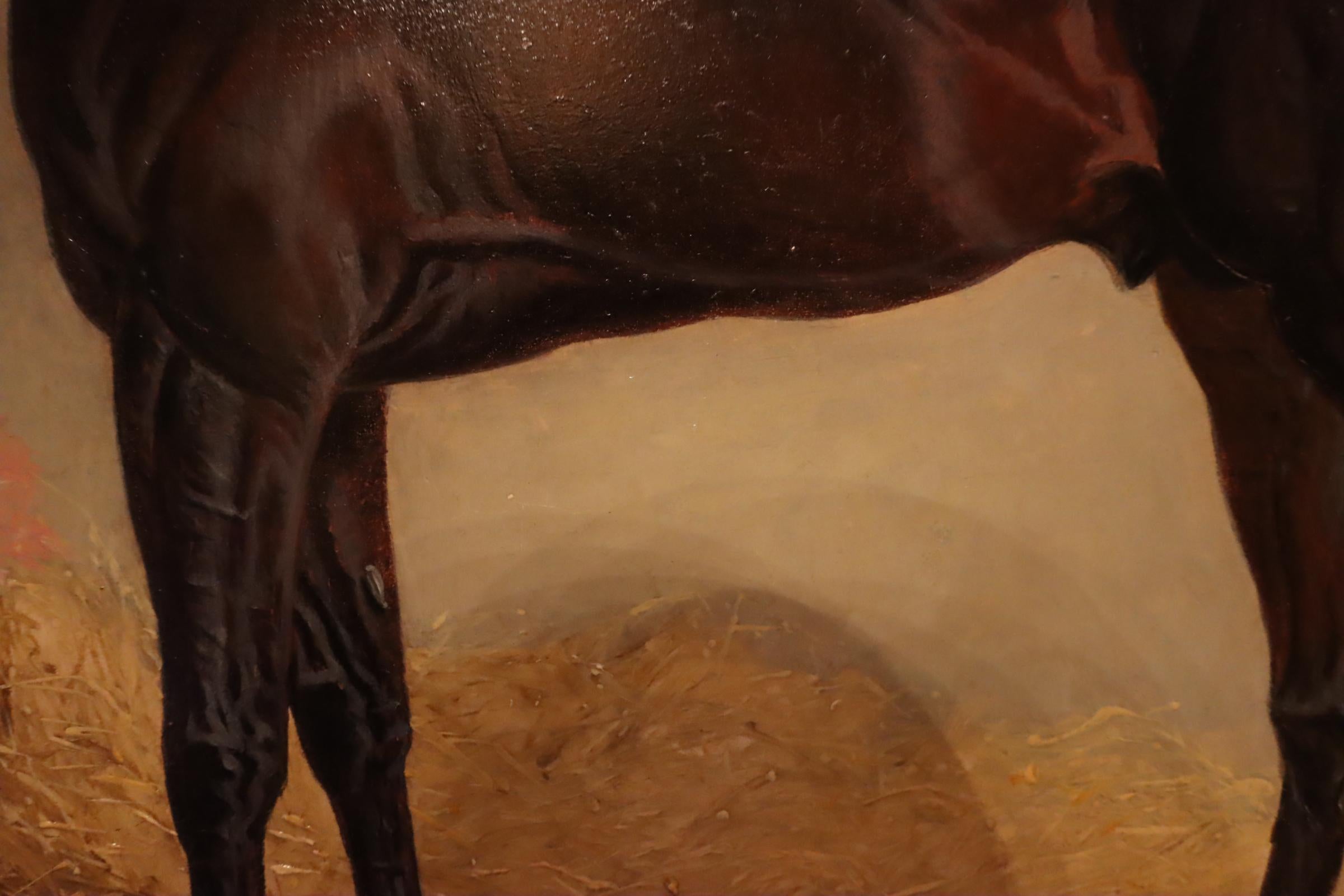 A pair of Horse Paintings 'Foig a Ballagh' & 'Birmingham' For Sale 3