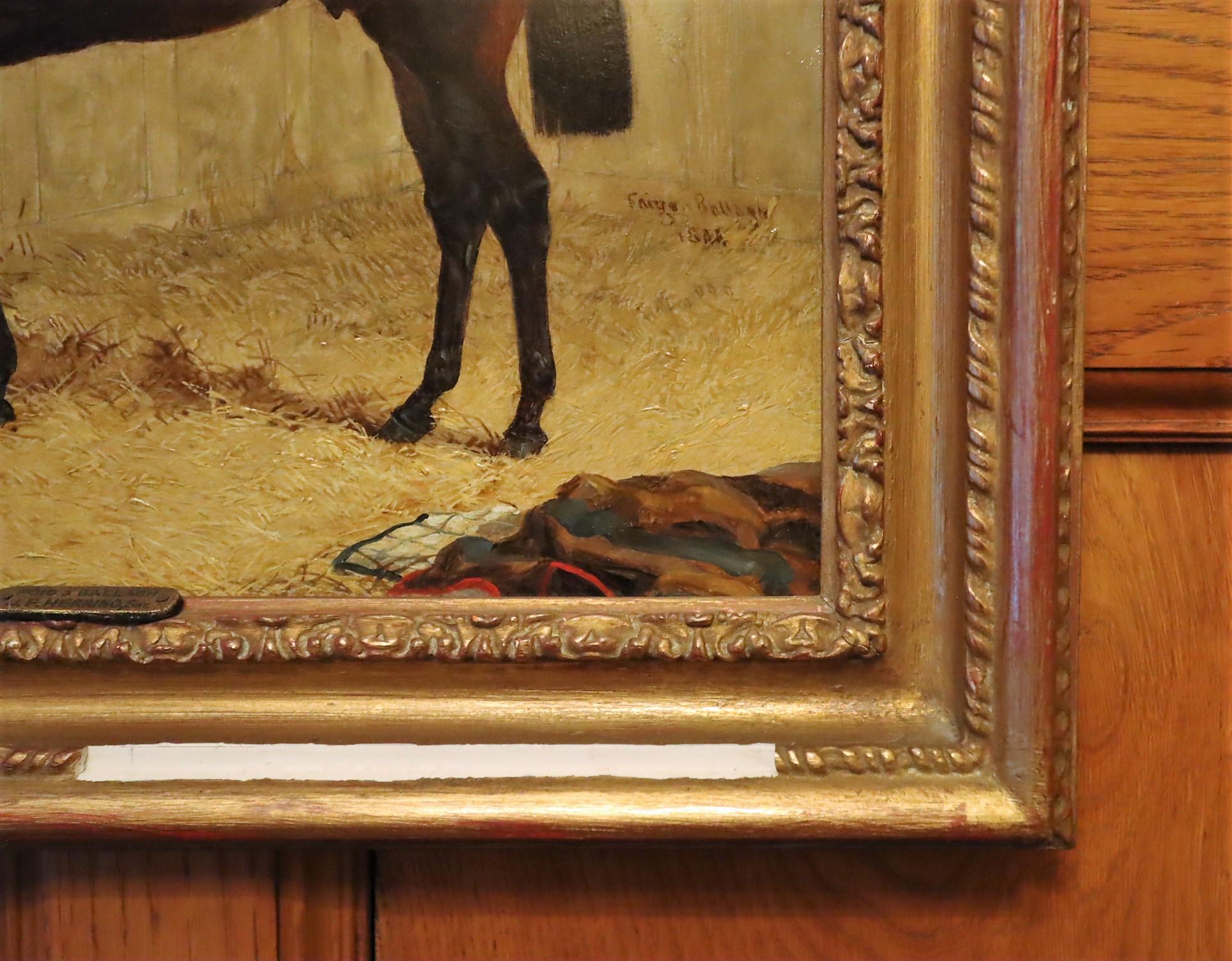 A pair of Horse Paintings 'Foig a Ballagh' & 'Birmingham' For Sale 5