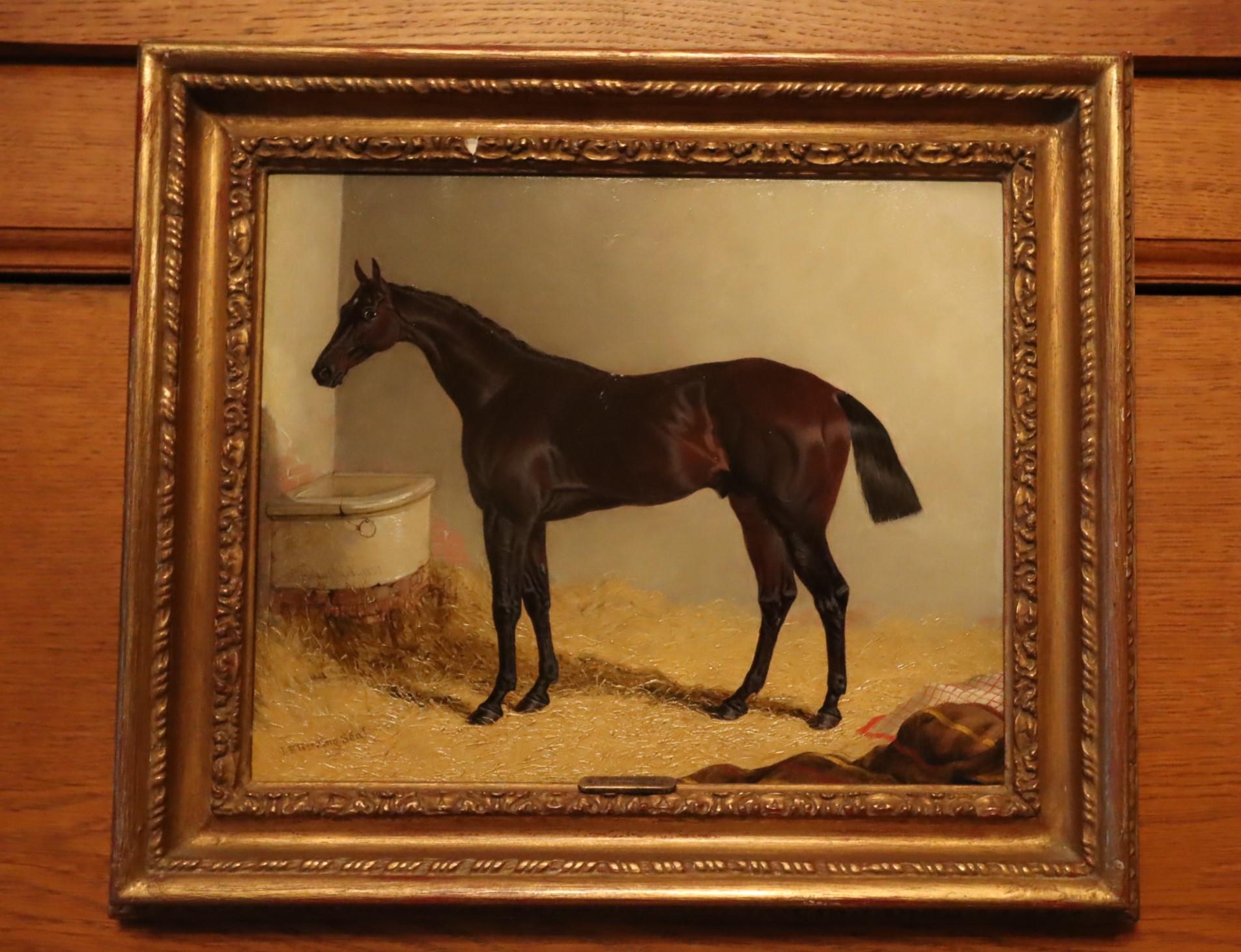A fine pair of John Frederick Herring Senior 1795-1865
'Birmingham' the winner of the 1830 Saint Leger stakes 
Signed & Dated 1830
'Foig a Ballagh' in a stable
Signed & Dated 1842
Both are 24cm x 29.5cm
Both are Oil on Panel
Both are Framed
