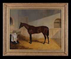 'Attilla' A Chestnut Horse in a Stable