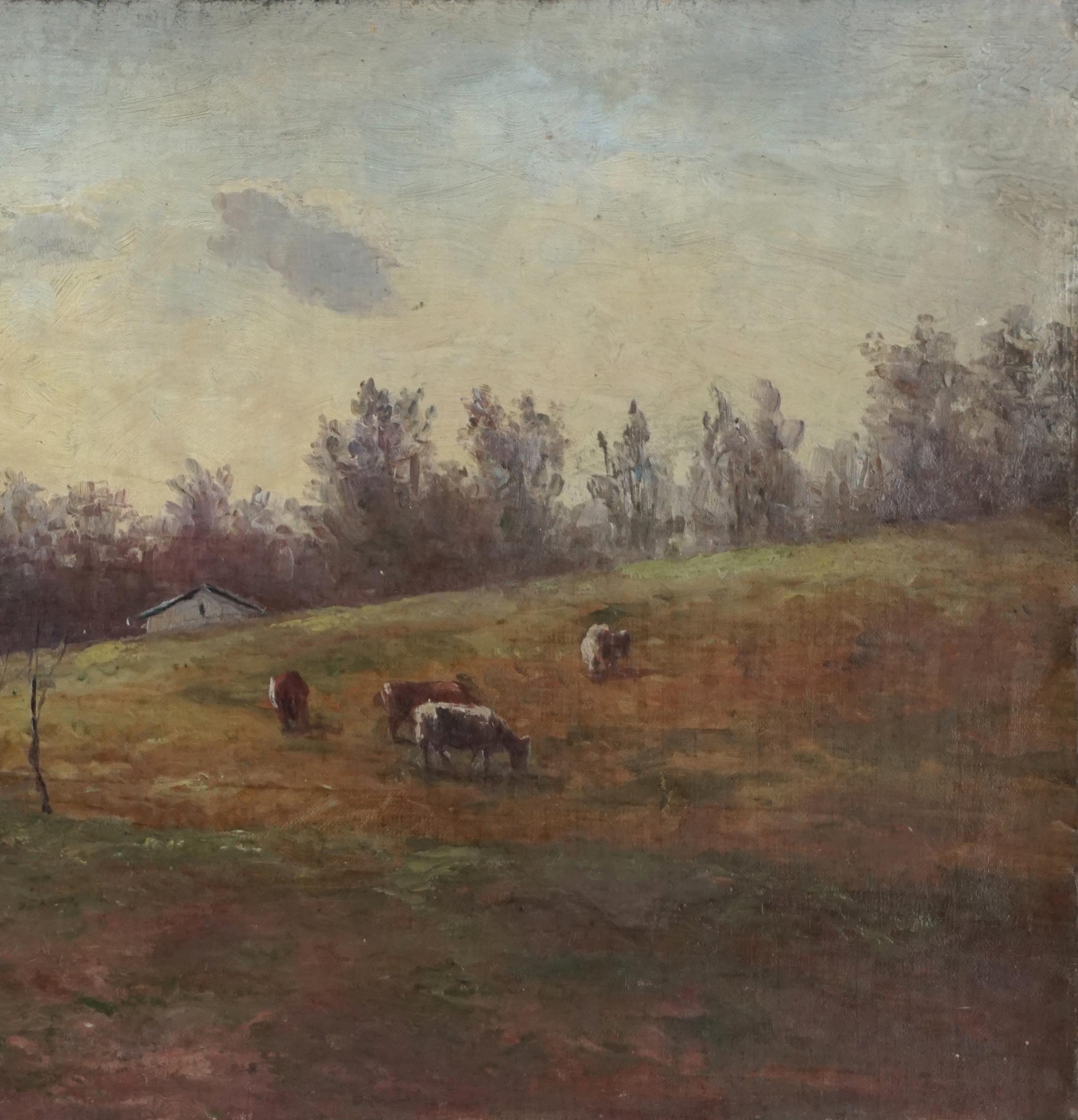 19th Century Hudson River School Bucolic Landscape For Sale 1