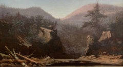 Kaaterskill Falls:: New York:: Landschaft der Hudson River School:: signiert und gerahmt